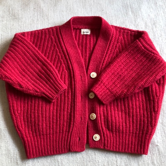 Babaa Sweaters - Babaa cardigan no. 19 mini in red